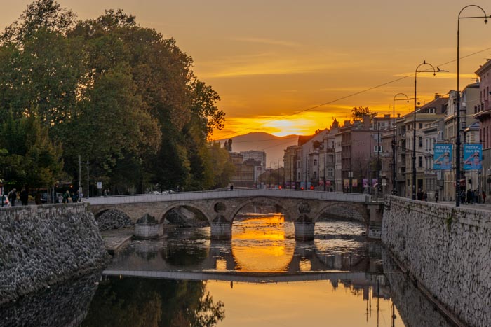 Sunset in Sarajevo