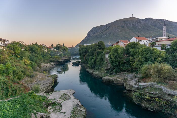 Neretva River at dusk