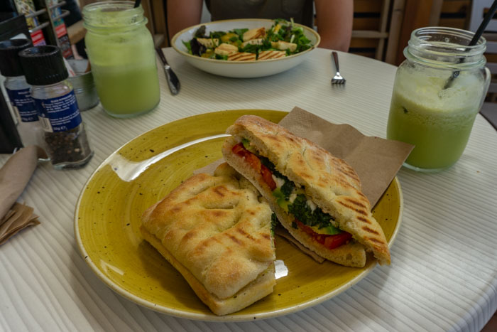 Focaccia & Juice from Crudo in Sliema, Malta