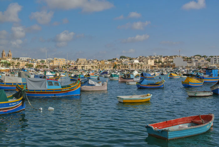 The fishing village of Marsaxlokk