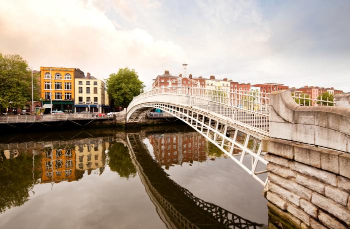 Ha'penny Bridge in Dublin