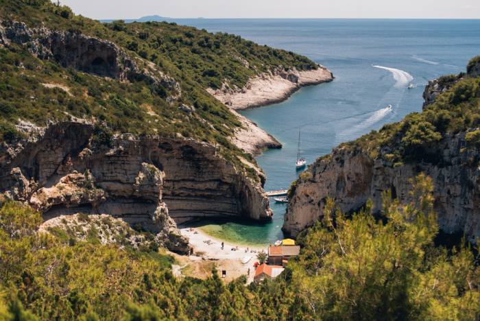 Stiniva Beach on the island of Vis