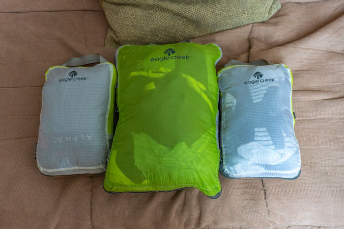 Our Eagle Creek Compression Packing Cubes!