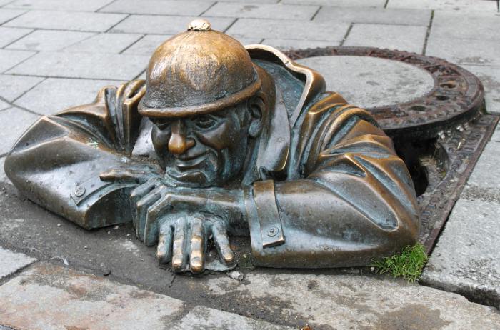 Man at Work Sculpture in Bratislava