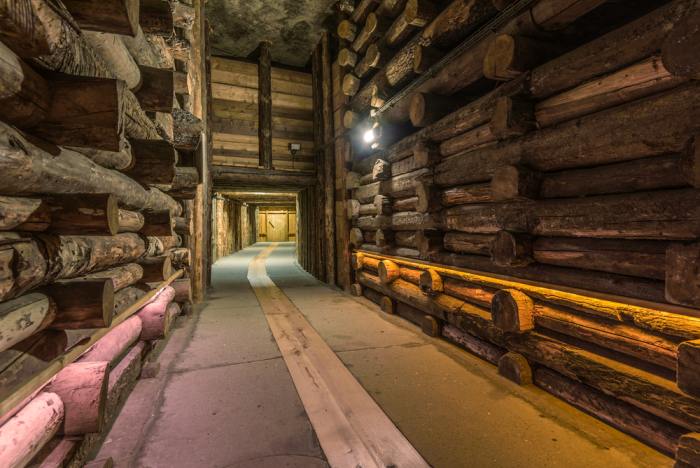Tunnels in the Wieliczka salt mine