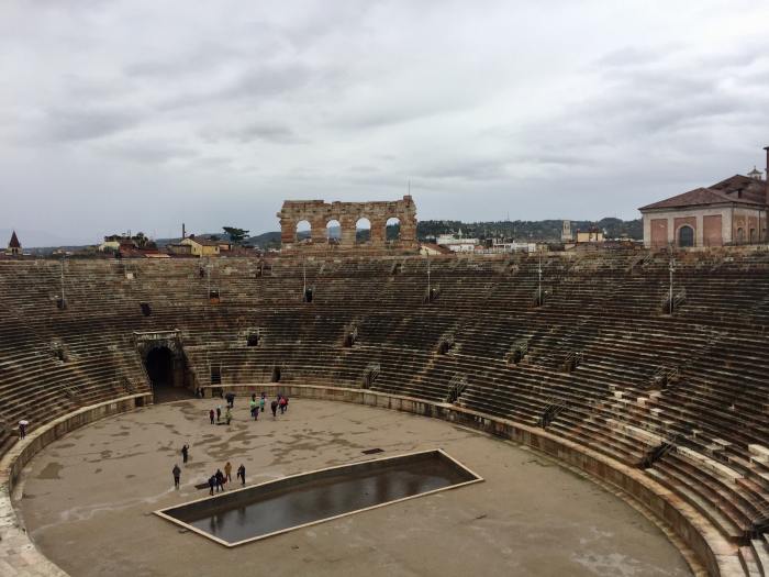 Inside of the Roman Arena in Verona