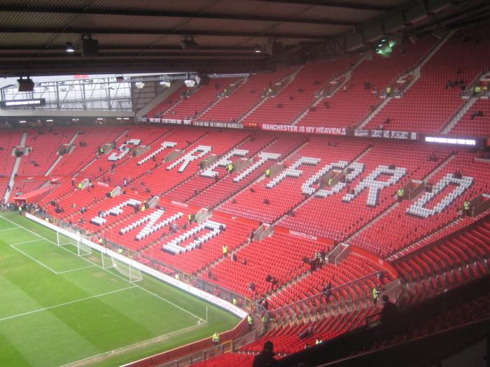 Inside Old Trafford - the home of Man U!