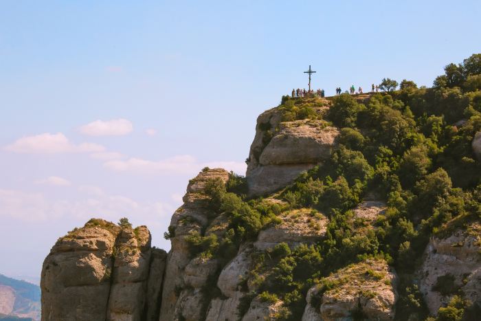 Cross of Saint Michael near Santa Maria de Montserrat Monastery