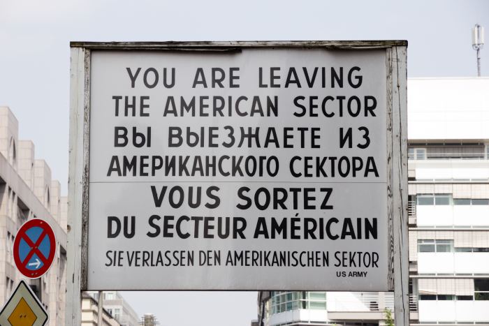 Checkpoint Charlie sign