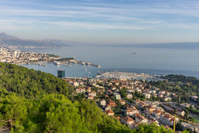 View from the top of Marjan Park