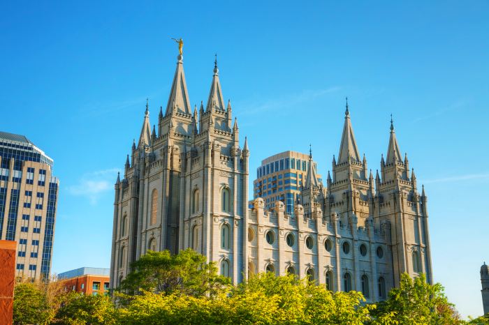 Mormon Temple in Salt Lake City