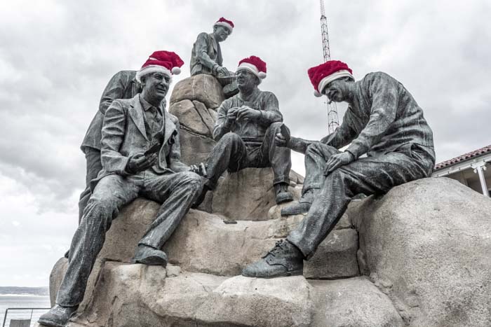 Statue of famous writers in Monterey