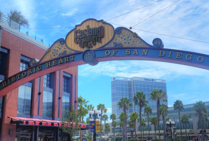 Gaslamp sign San Diego