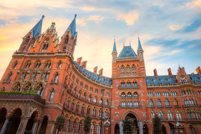 St Pancras station in London