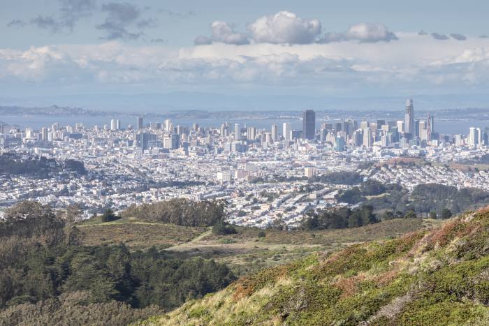 View of San Francisco from San Bruno Mountain