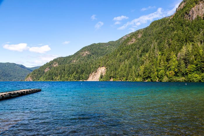 Lake Crescent on a sunny day