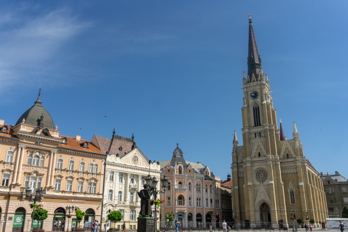 Name of Mary Church from Novi Sad's Main Square