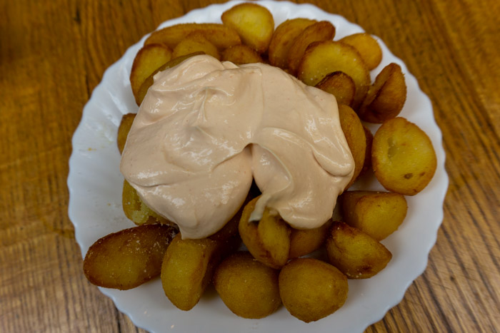 Delicious and affordable Patatas Bravas in Malaga