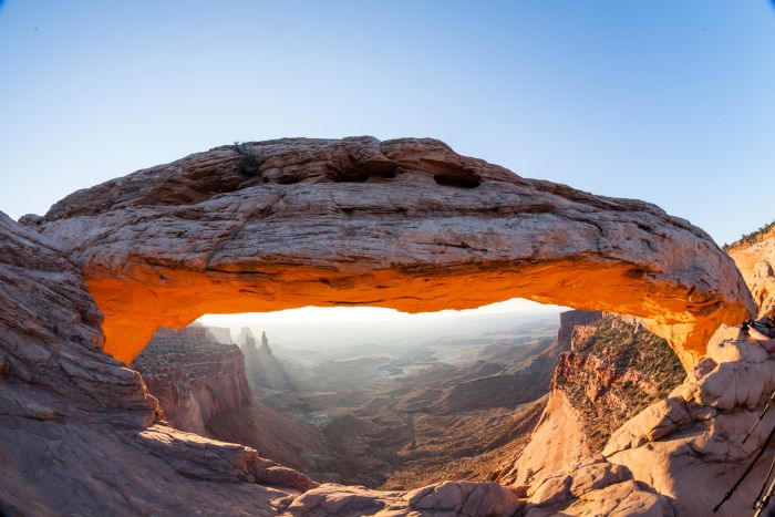 Mesa Arch at sunrise in Canyonlands