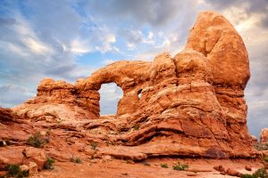 Turret Arch at The Windows Section in Arches national Park
