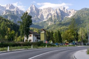 Beginning the Vrsic Pass drive!