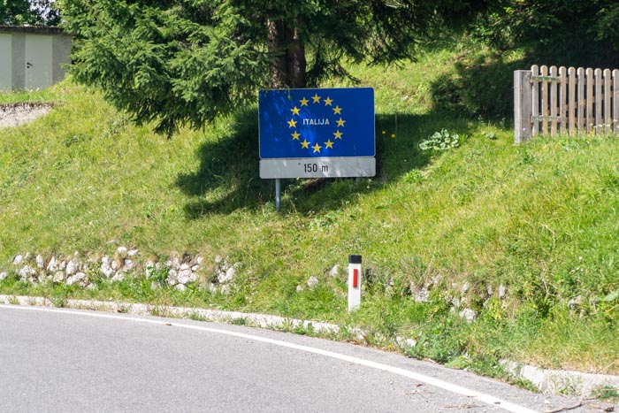 Entering Italy!