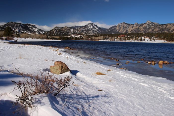 Lake Estes in Winter