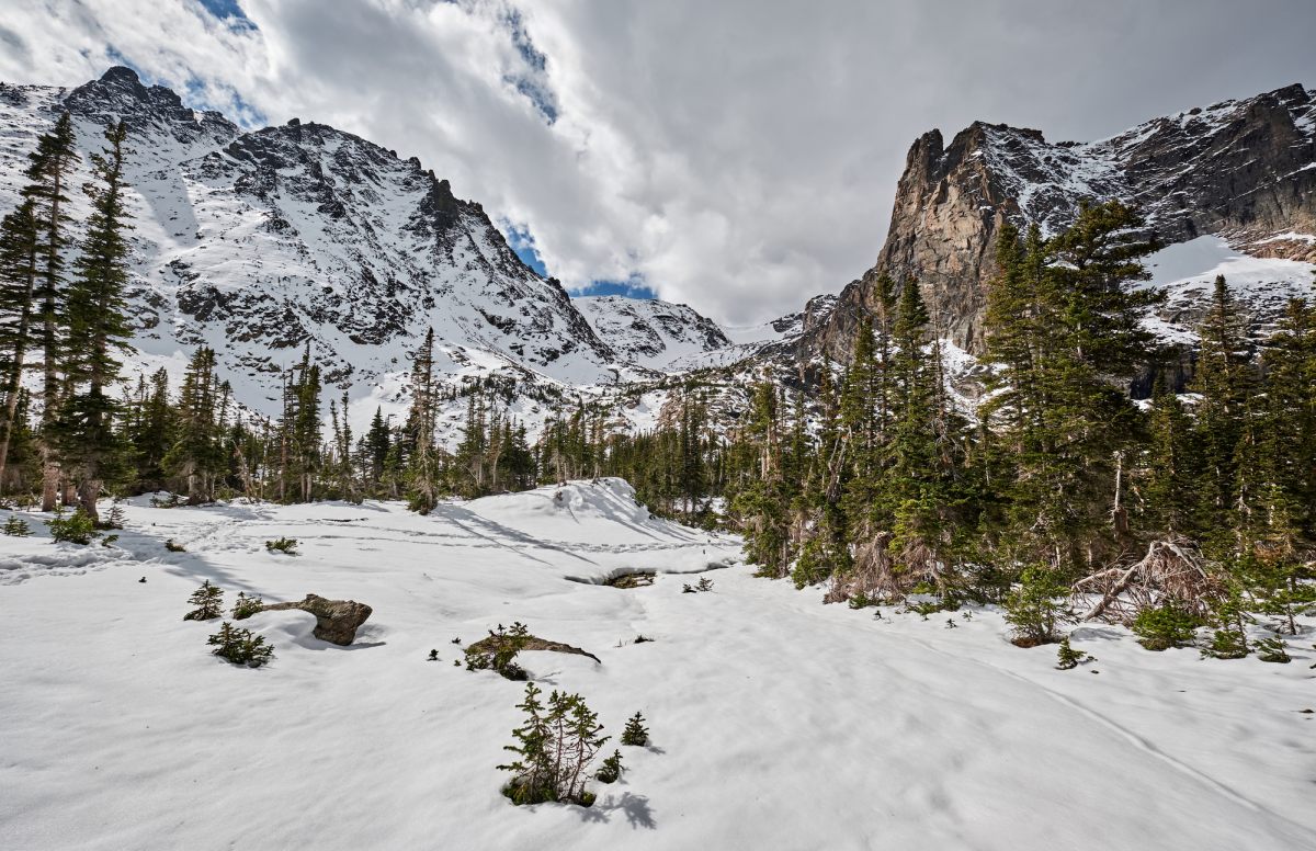 Rocky Mountains in the Winter