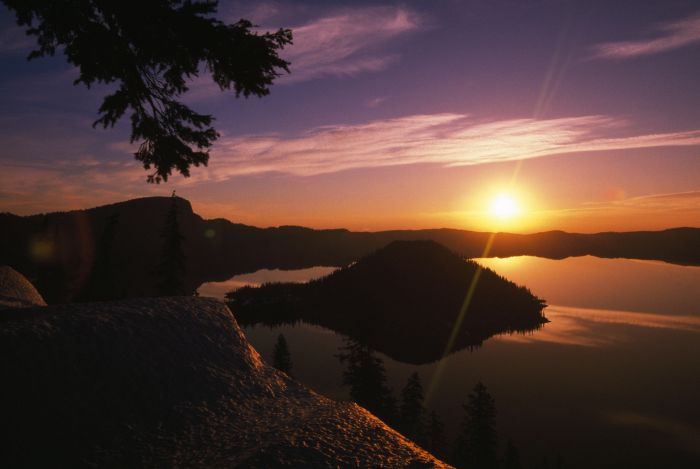 Sunrise over Crater Lake