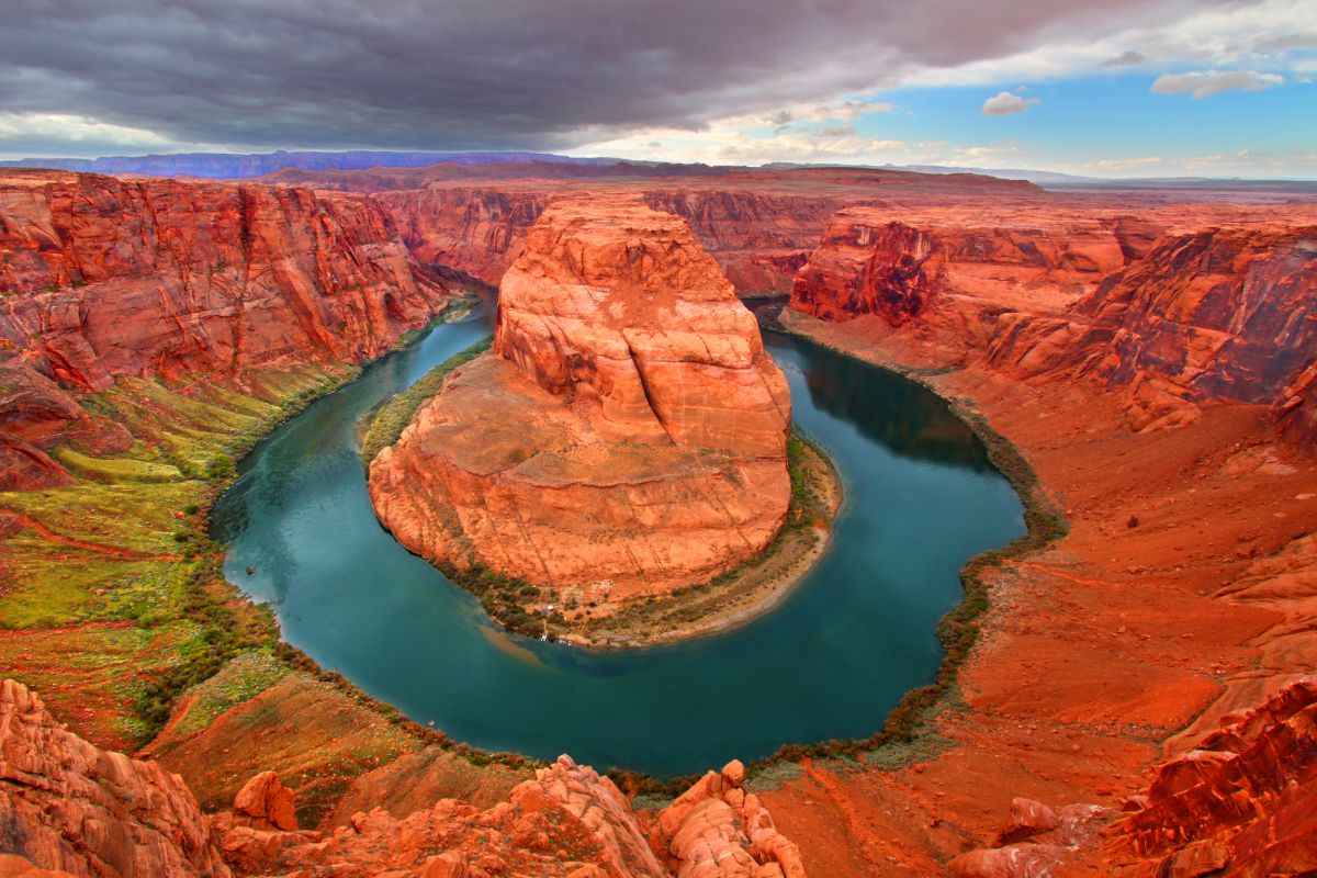 Horseshoe Bend - a highlight of driving from Zion to the Grand Canyon