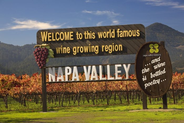 Napa Valley Welcome Sign