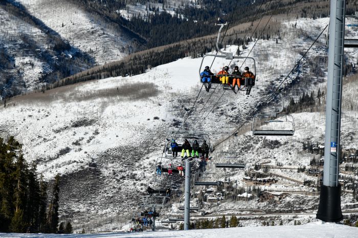 Ski chair lift in Vail