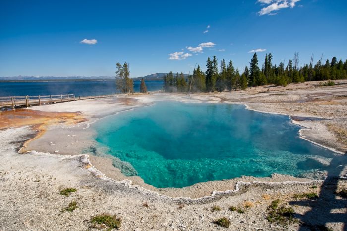 The Black Pool at West Thumb Geyser Basin