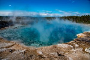Excelsior Geyser Crater in Yellowstone National Park