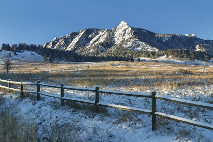 Chautauqua Park in winter