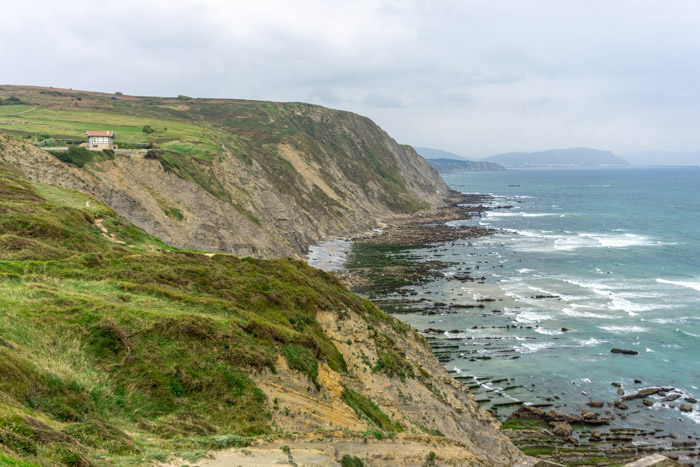 Barrika Beach at high tide