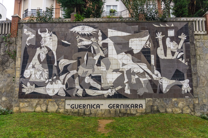 Mural of Picasso's Guernica