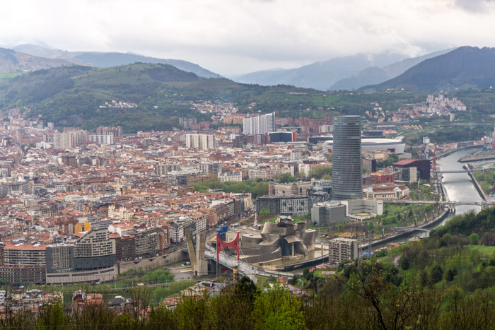 Bilbao from the top of Artxanda Park