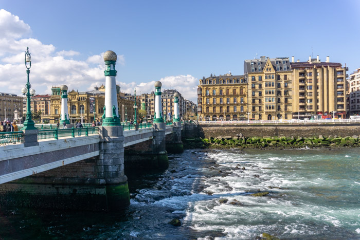View from Gros to central San Sebastian