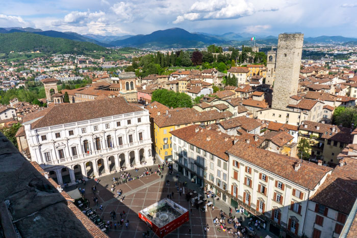 Piazza Vecchia from above