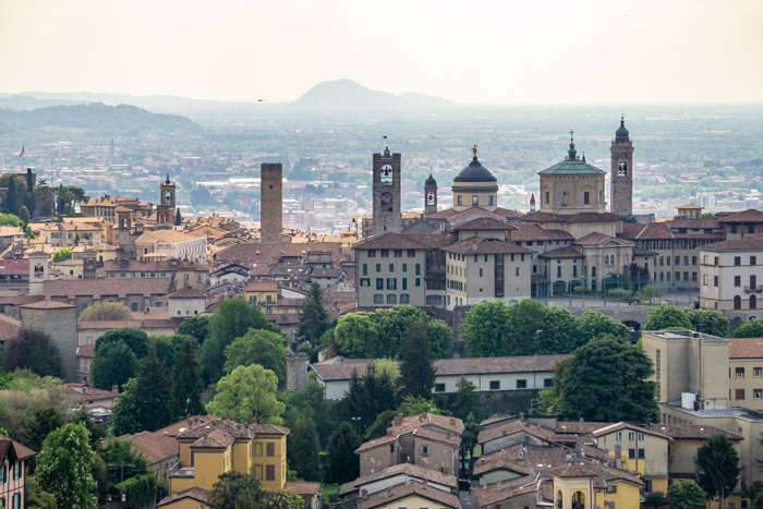 Bergamo from Castello di San Vigilio