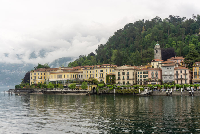 Arriving in Bellagio via ferry