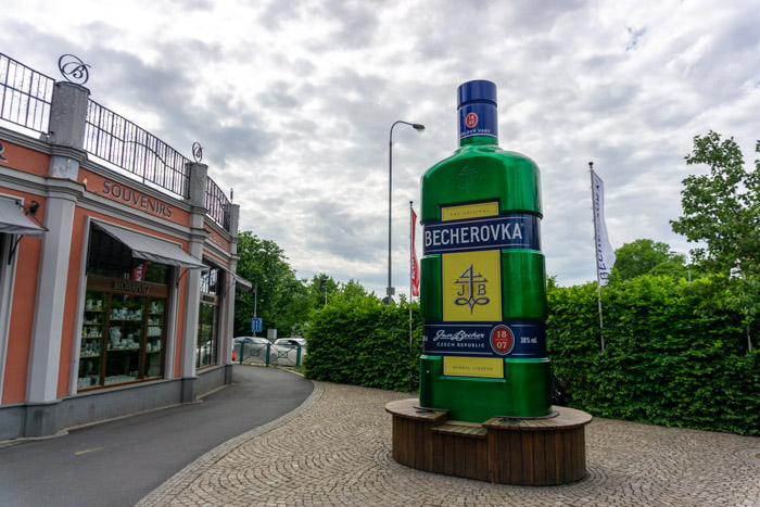 Becherovka Statue