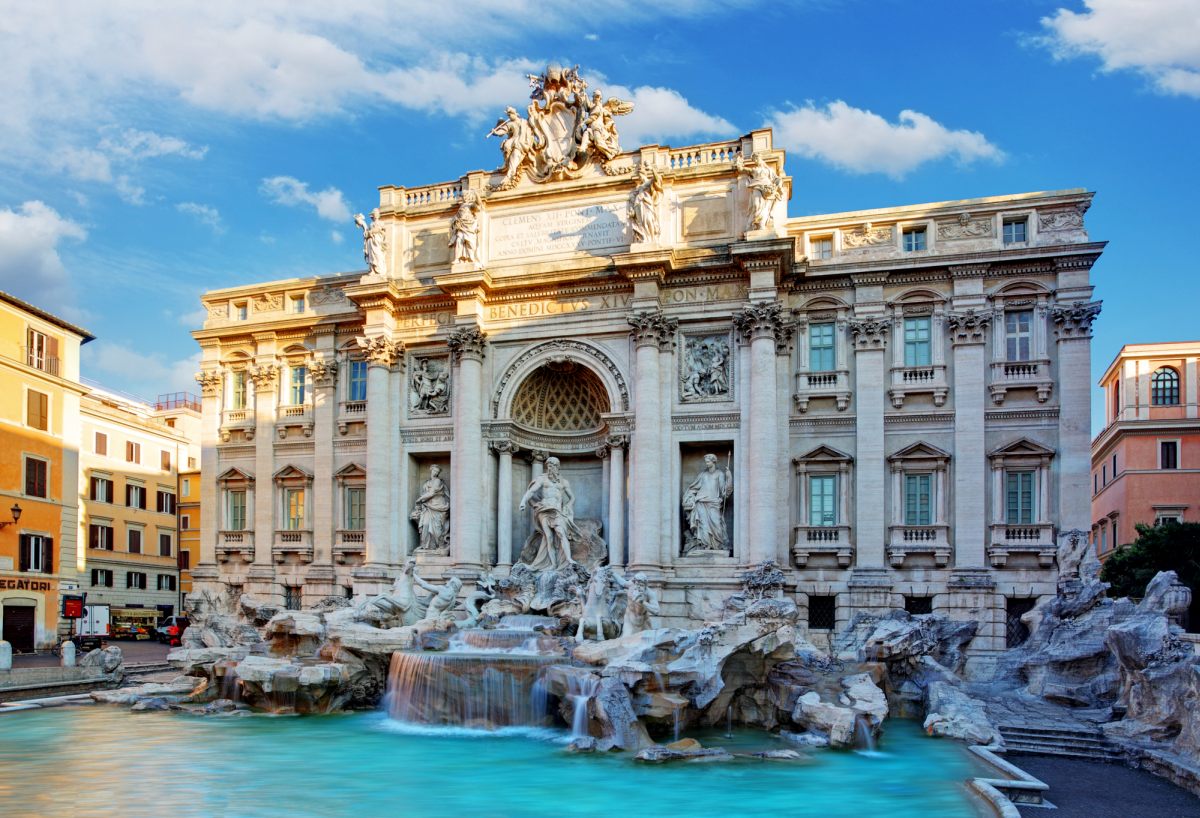 The iconic Trevi Fountain in Rome