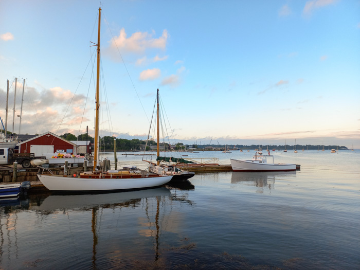 Boats on Rockland Harbour