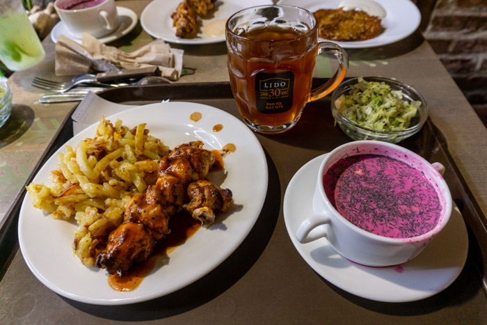 Delicious dinner from Lido