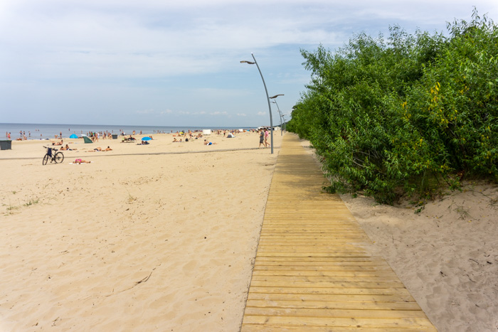 Boardwalk on Majori Beach