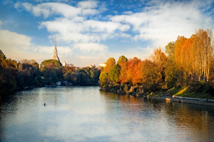 Along the River Po in Turin