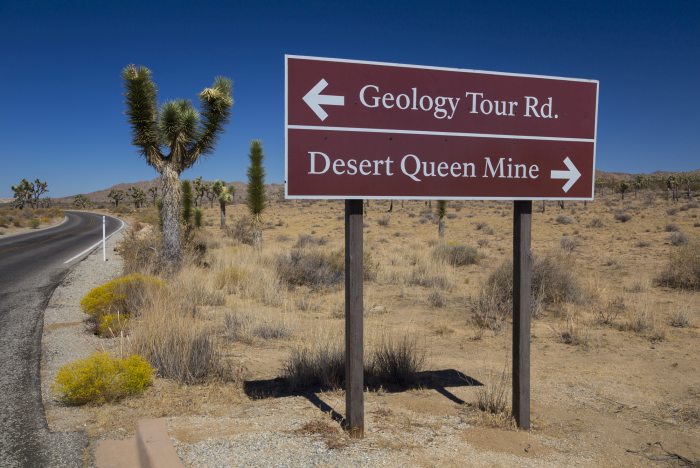 Sign to Desert Queen Mine