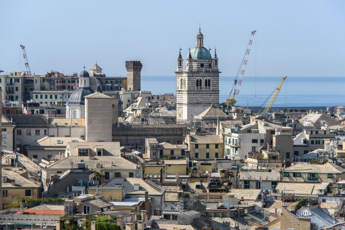 View of Genoa from Spianata Castelletto